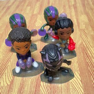 Marvel 2022 McDonald's Happy Meal Toys Black Panther Wakanda Forever Lot of 5